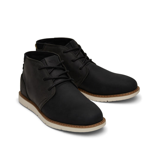 Navi Black Water Resistant Boot Front View
