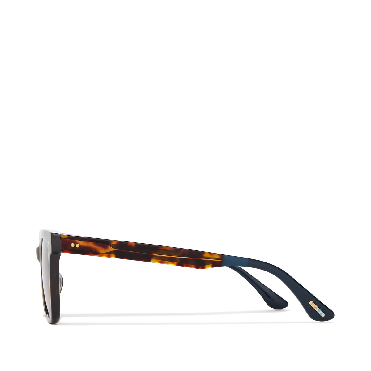 Memphis 301 Tortoise Polarized Handcrafted Sunglasses Profile View