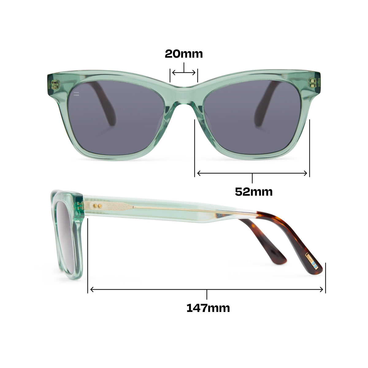 Margot Jade Handcrafted Sunglasses