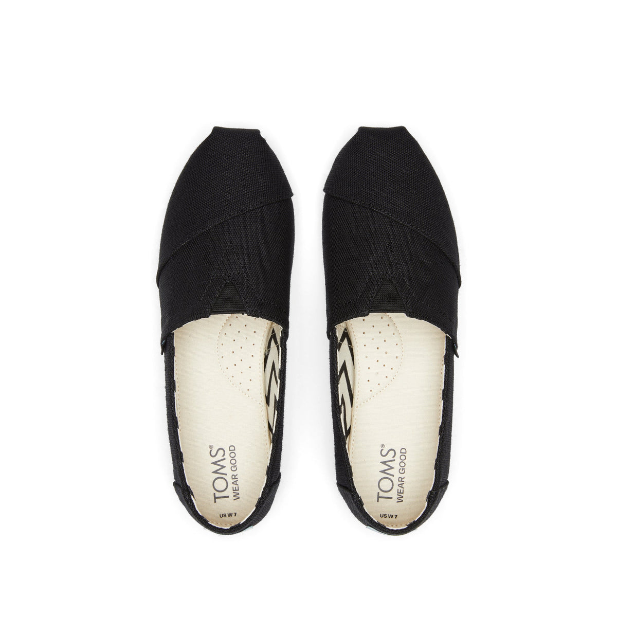 Alpargata All Black Heritage Canvas Top View