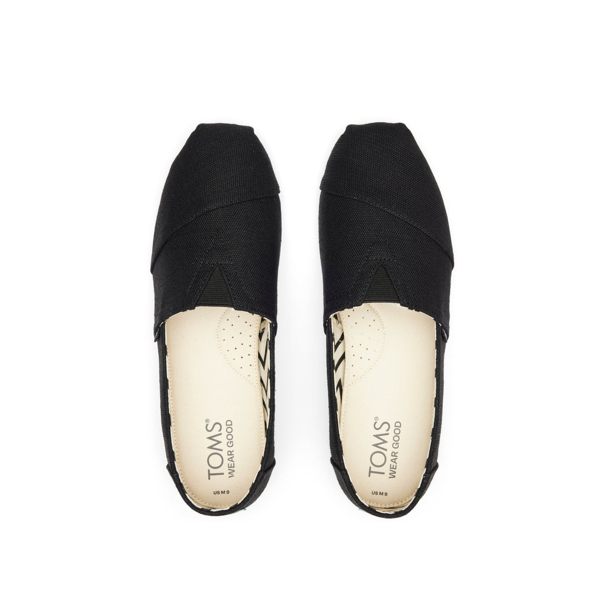 Alpargata All Black Heritage Canvas Top View