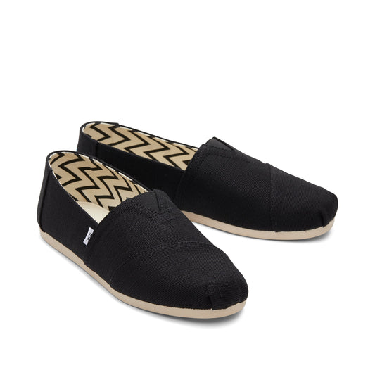 Alpargata Black Heritage Canvas Front View