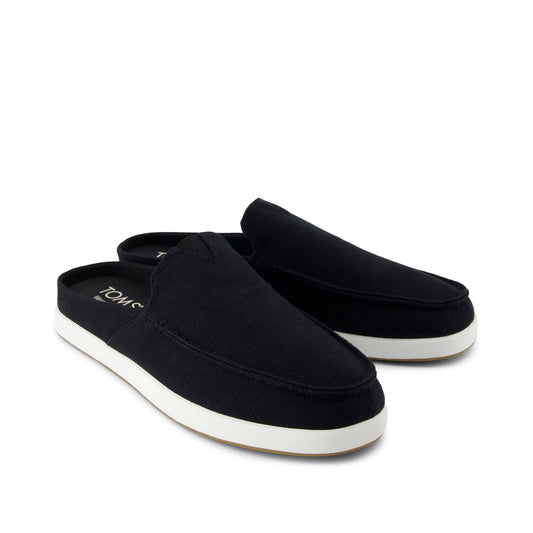 Alonso Mule - Black Heritage Canvas Front View