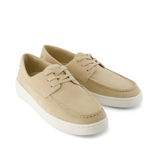 TRVL LITE London Loafer - Almond Suede Front View