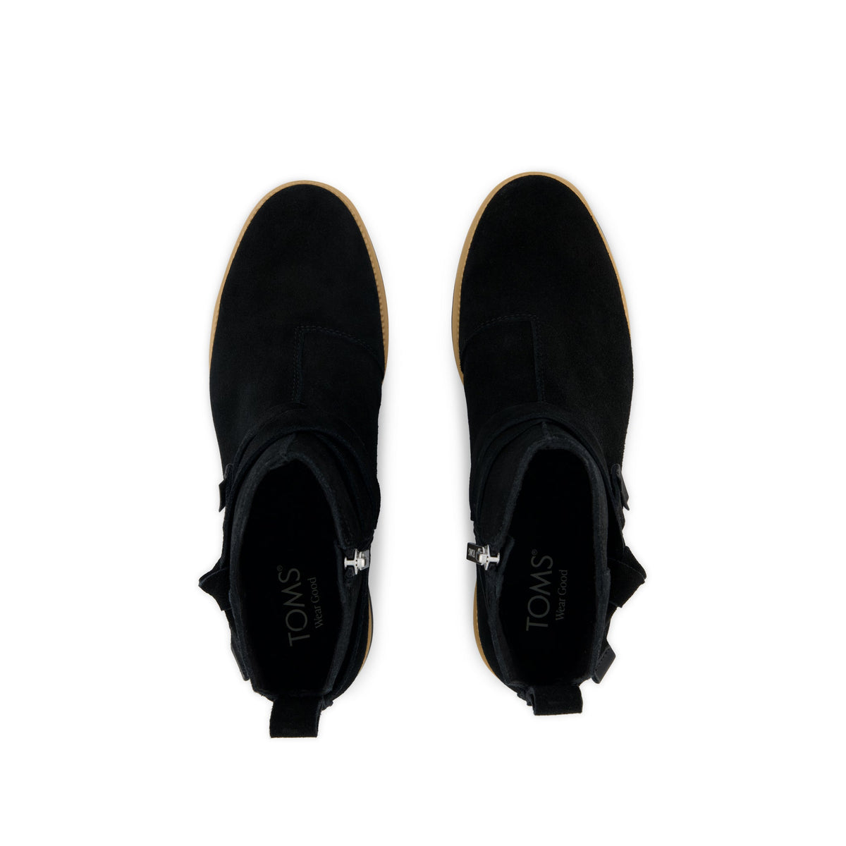 Marlow Boot - Water Repellent Black Suede Top View