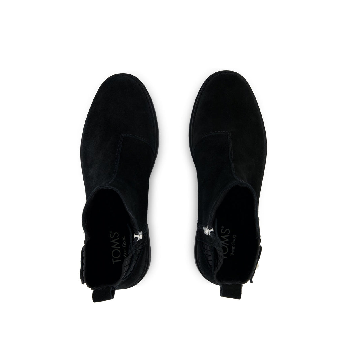 Astrid Boot - Water Repellent Black Suede Top View