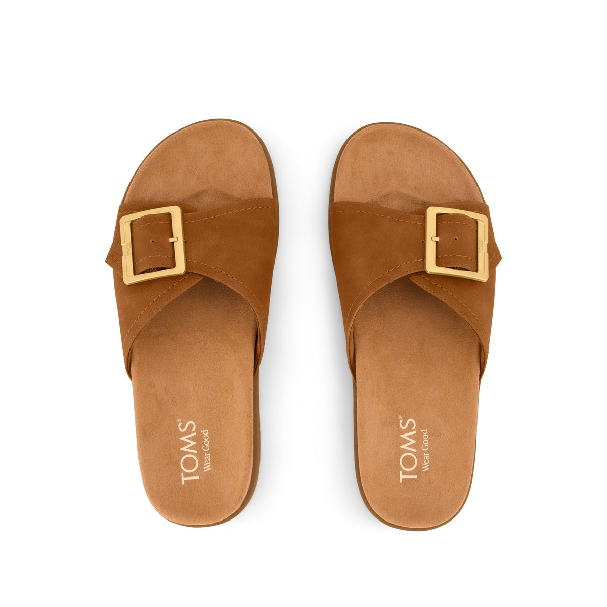Marin Slide Sandal - Brown Sugar Nubuck Top View