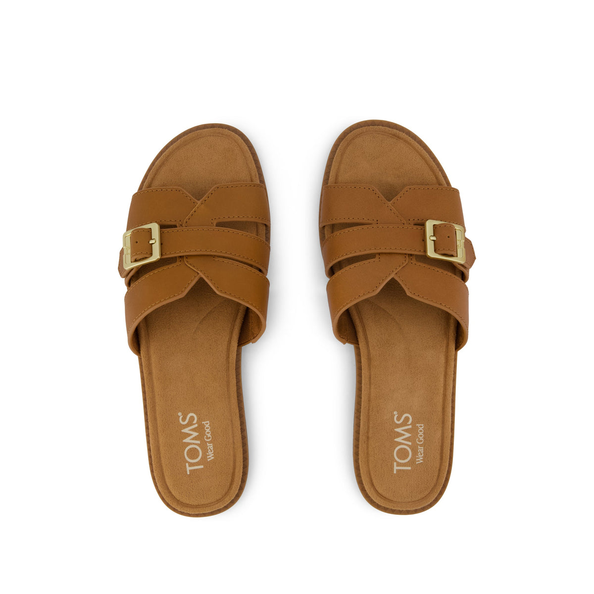 Sol Slide Sandal - Brown Sugar Leopard Top View