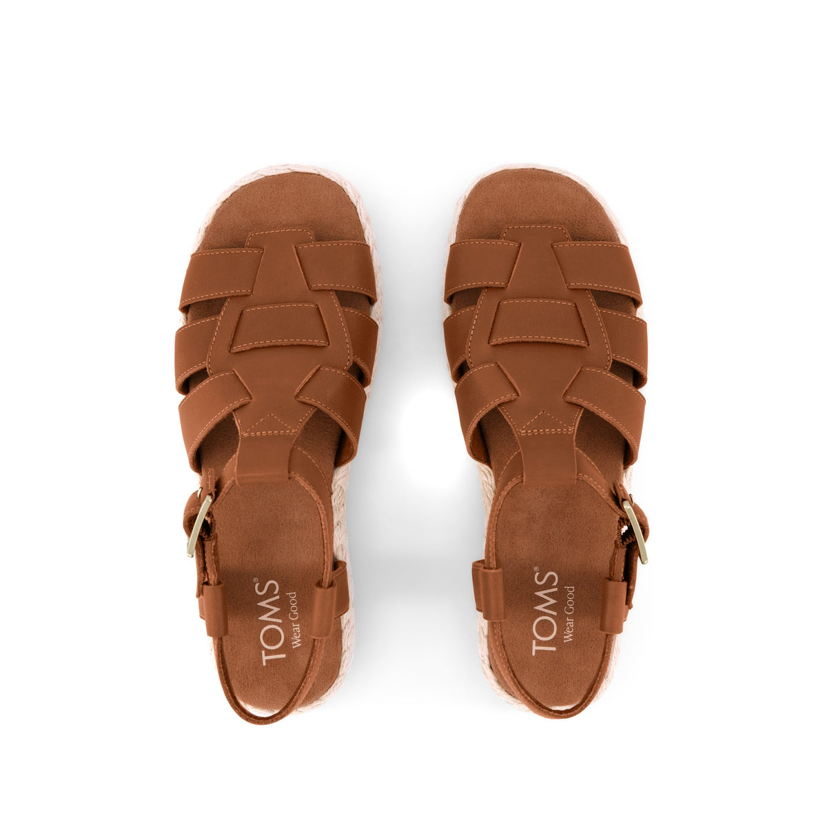 Jac Fisherman Sandal - Brown Sugar Leather Top View
