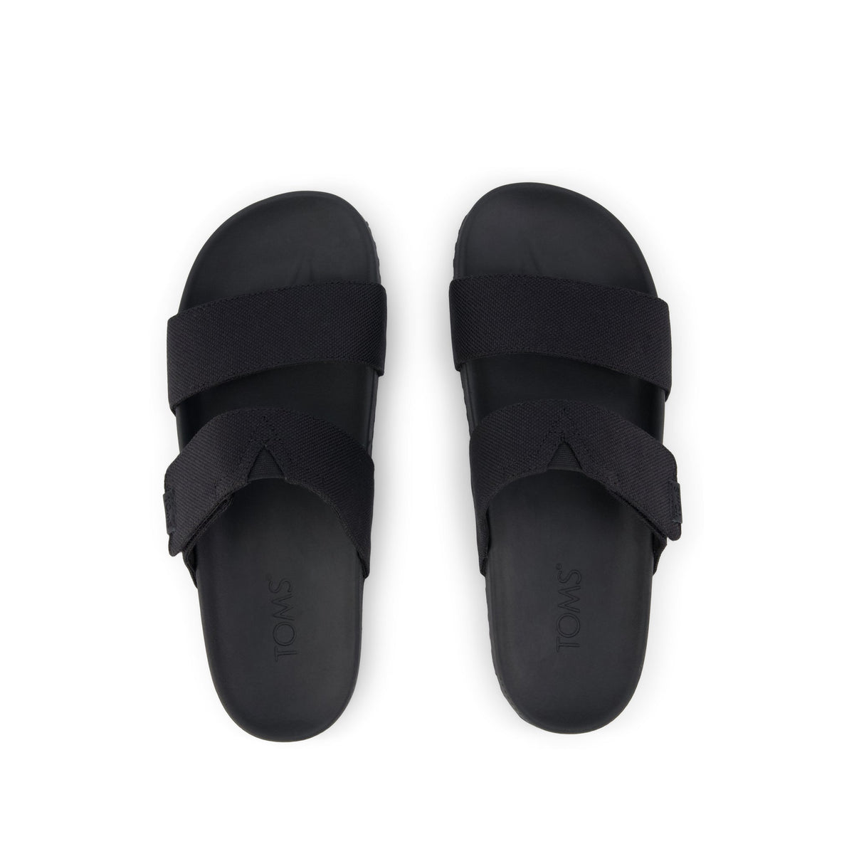 Nico Sandal - Black Canvas Top View