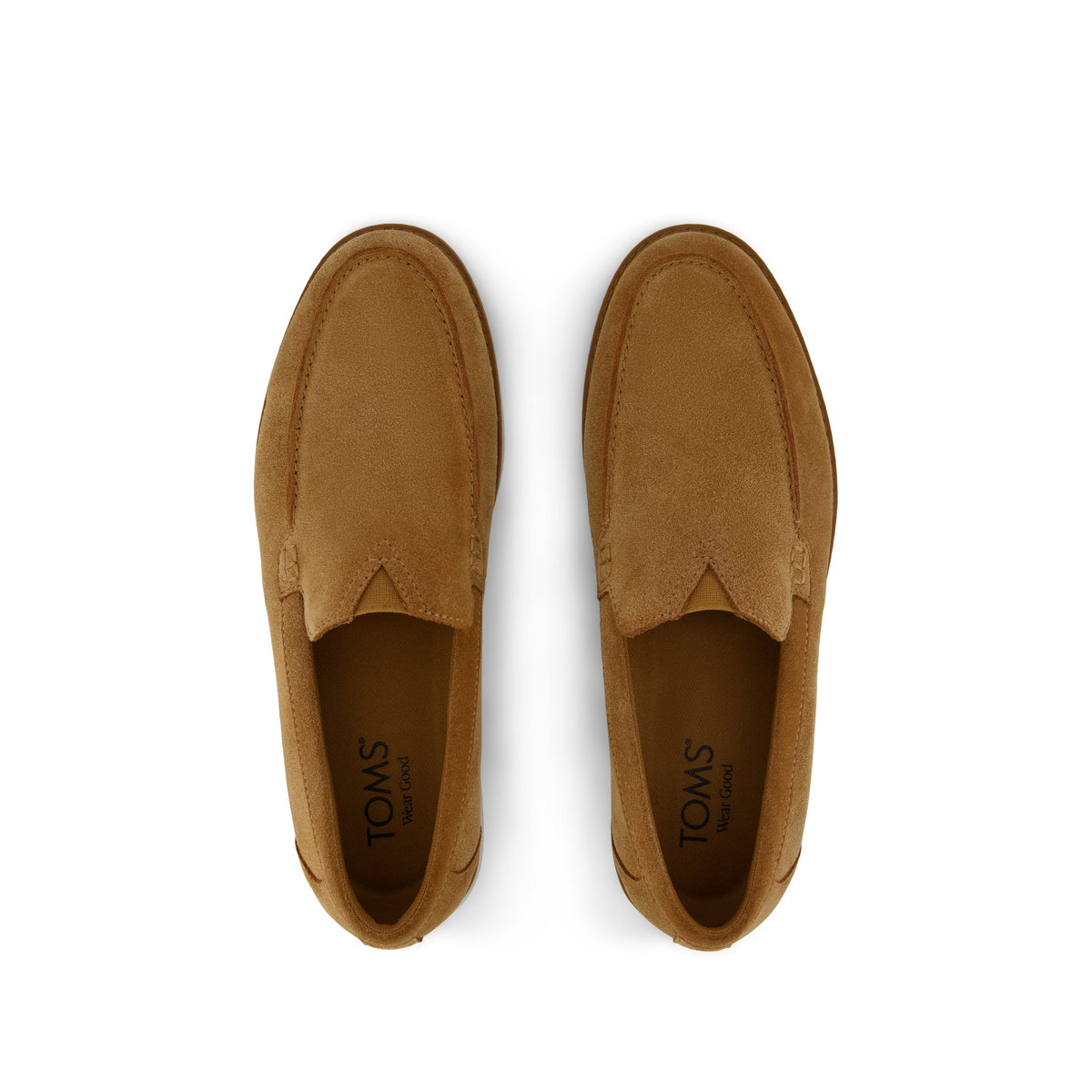Marcos Loafer - Tan Suede Top View