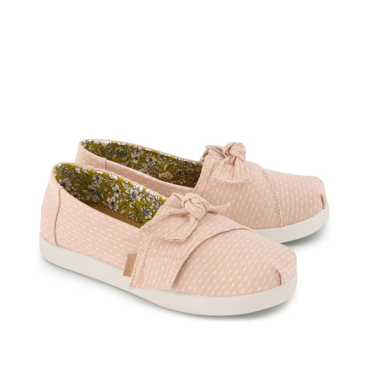 Alpargata Classic Kids Shoe - Bloom Chambray Dot Front View