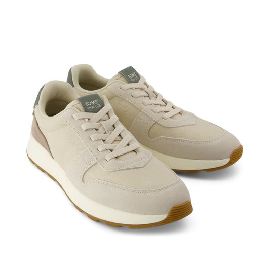 TRVL LITE Retro Runner Sneaker - Fog Front View