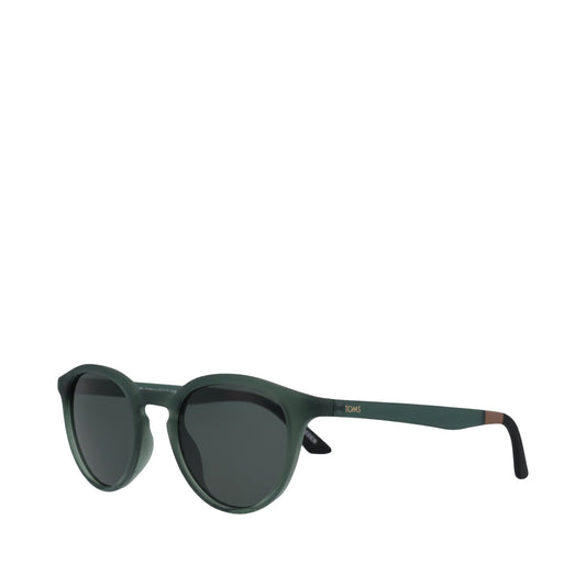 Jasper Traveler Sunglasses - Spruce Crystal-Bottle Green Side Angle View