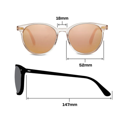 Bellini Champagne Crystal Handcrafted Sunglasses