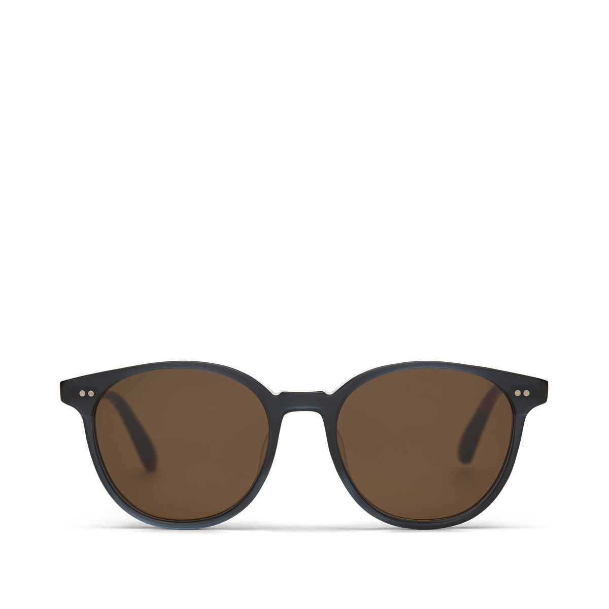 Bellini Black Teal Handcrafted Sunglasses Front View
