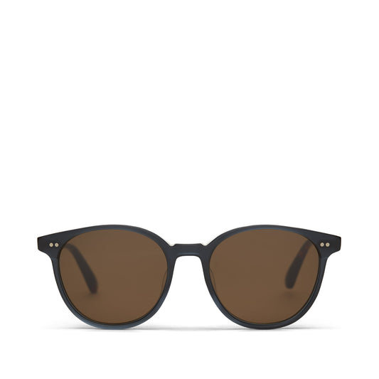 Bellini Black Teal Handcrafted Sunglasses Front View