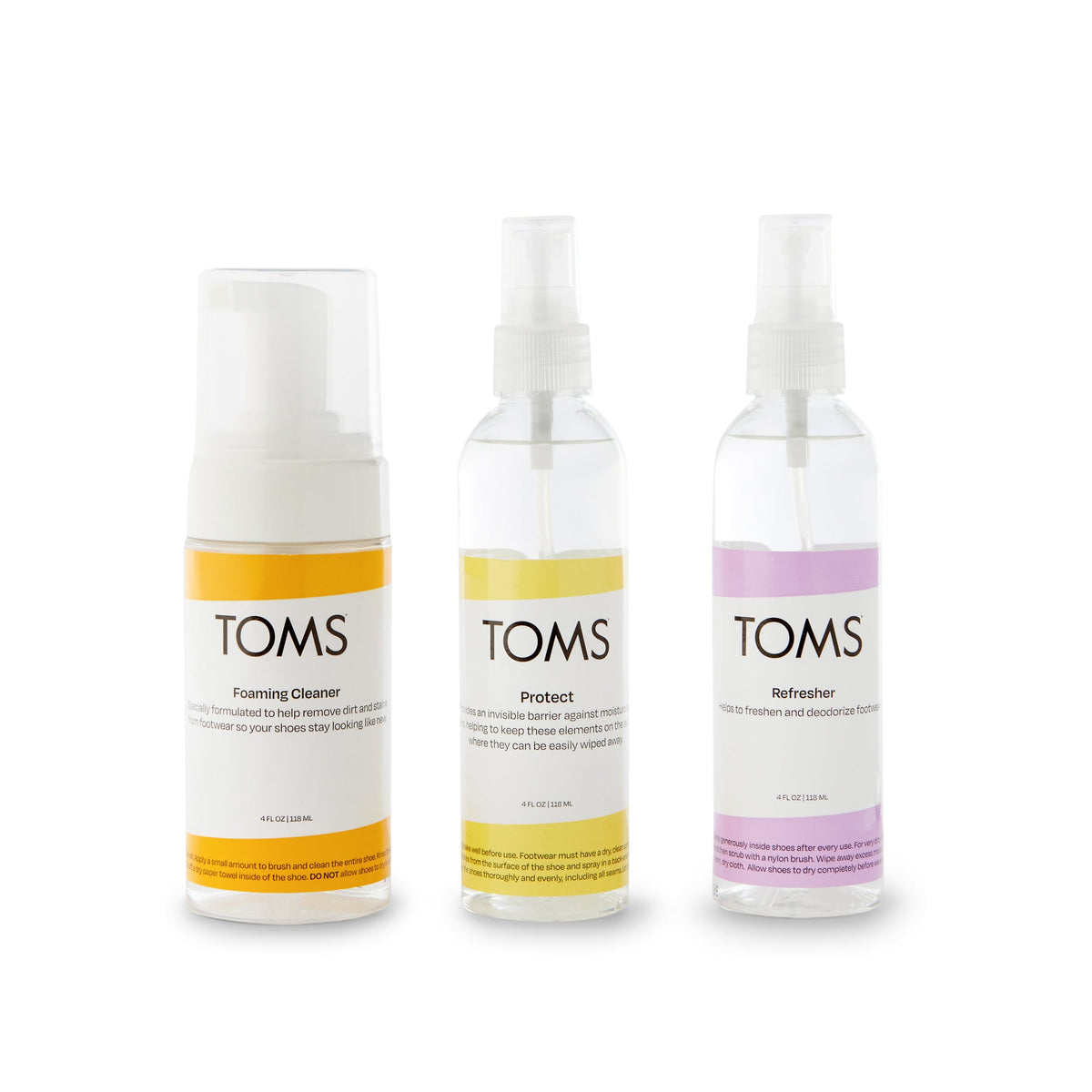 TOMS Shoe Care Kit Back View