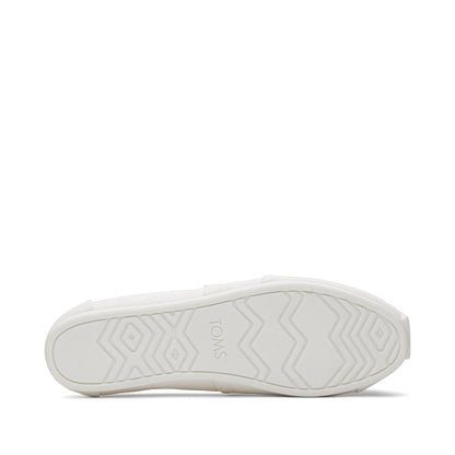 Alpargata White Recycled Cotton Canvas Bottom Sole View