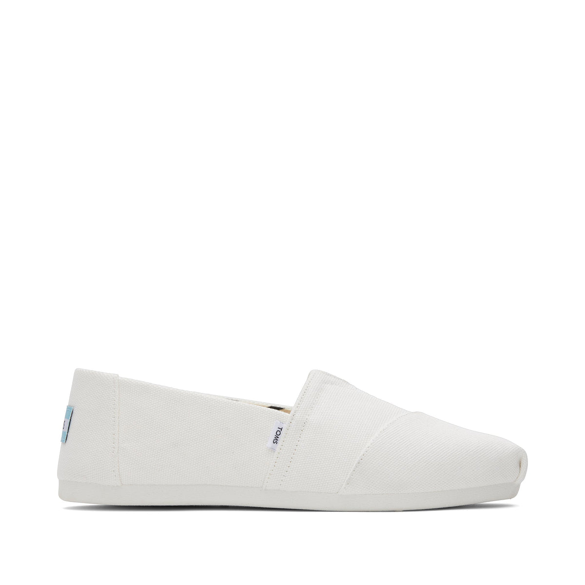 Alpargata White Recycled Cotton Canvas Side View