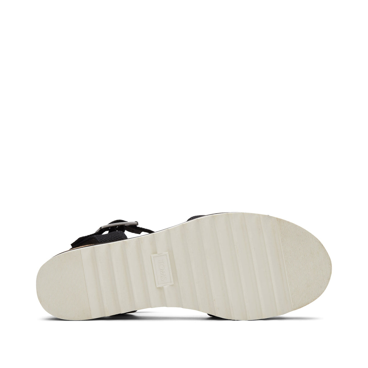 Diana Black Wedge Sandal Bottom Sole View