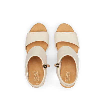 Majorca Rope Natural Platform Sandal Top View