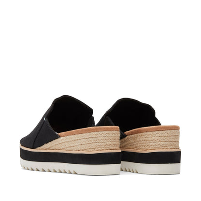 Diana Mule Black Sandal Back View