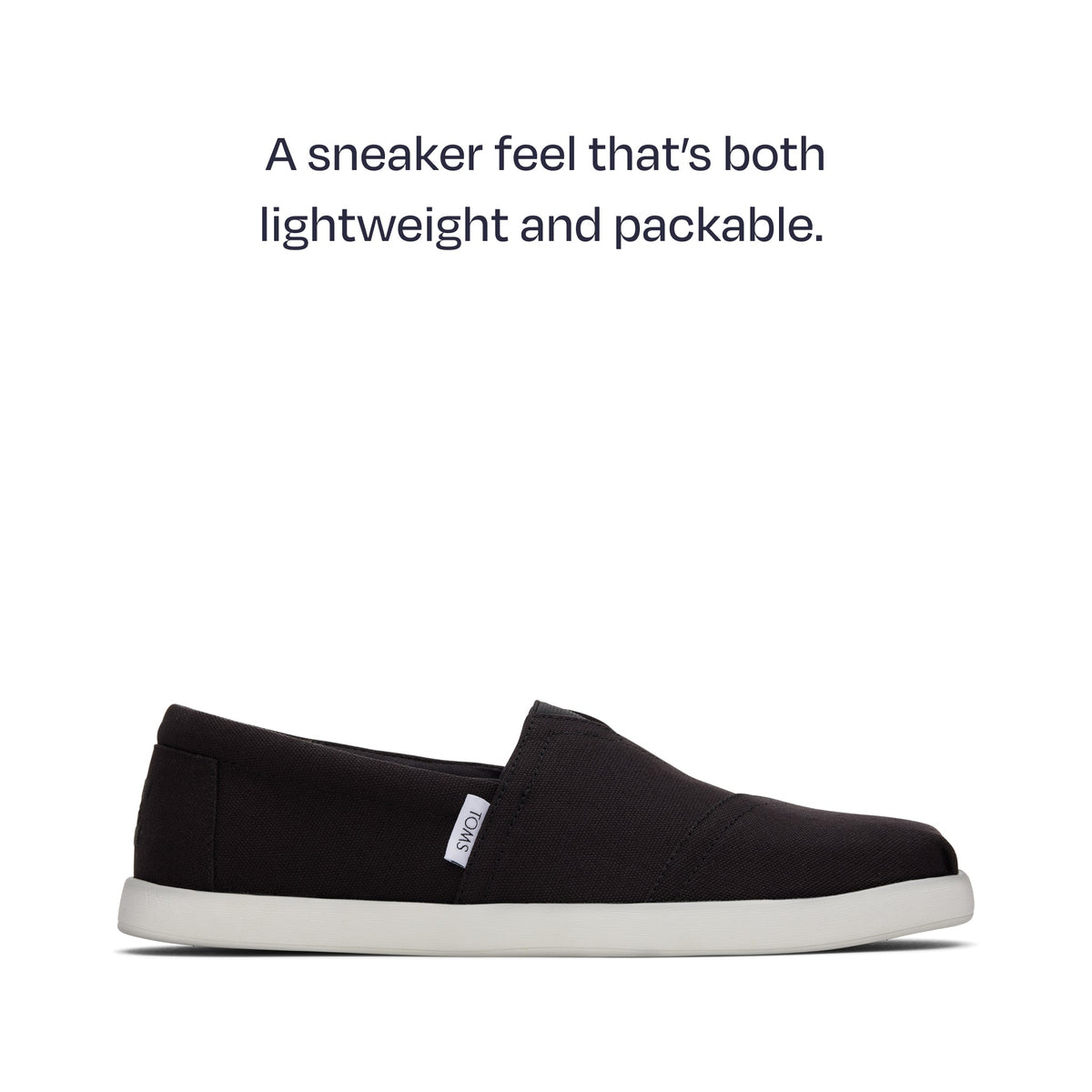 alp fwd side shot - a sneaker feel that's both lightweight and packable