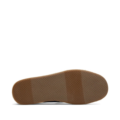 Santiago Loafer - Navy Recycled Cotton Canvas Bottom Sole View