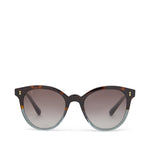 Aaryn Tortoise Ocean Grey Fade Handcrafted Sunglasses Front View