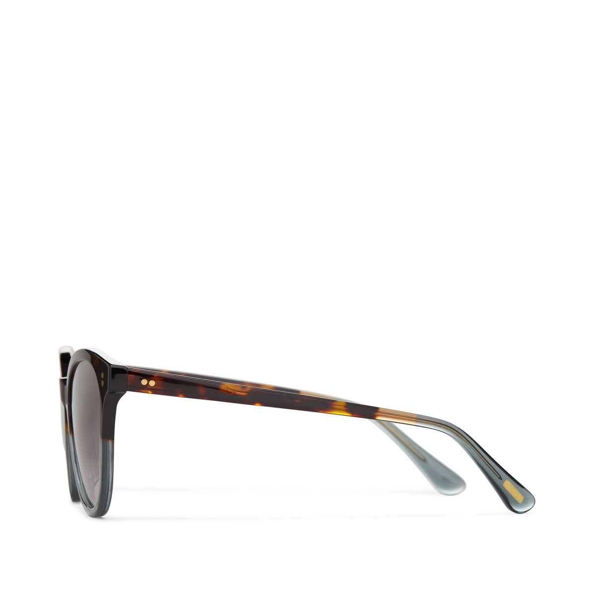 Aaryn Tortoise Ocean Grey Fade Handcrafted Sunglasses Side View