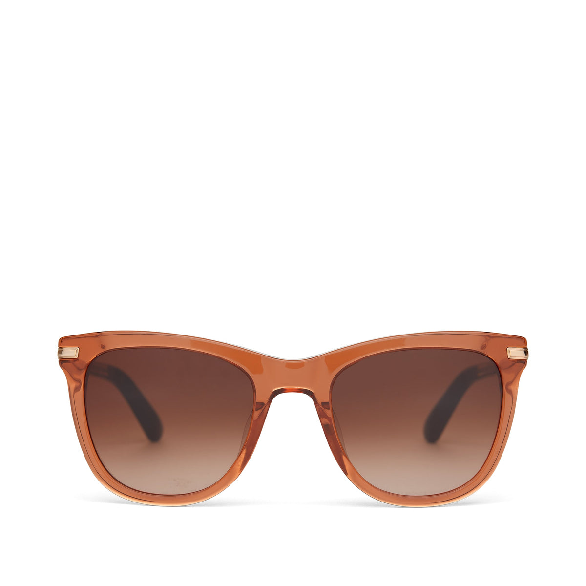 Victoria Terracotta Crystal Handcrafted Sunglasses Front View