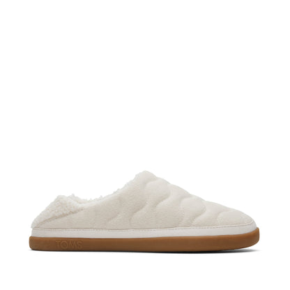 Ezra Light Sand Quilted Convertible Slipper Side View