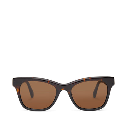 Margot Tortoise Fade Handcrafted Sunglasses Front View