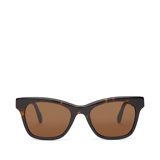 Margot Tortoise Fade Handcrafted Sunglasses Front View