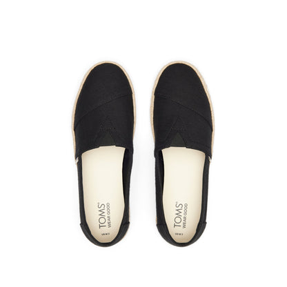 Alpargata Rope 2.0 Black Recycled Cotton Espadrille Top View