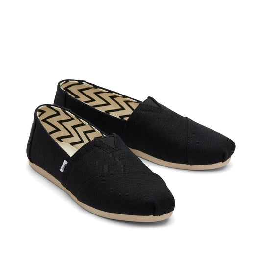Alpargata Black Heritage Canvas Front View