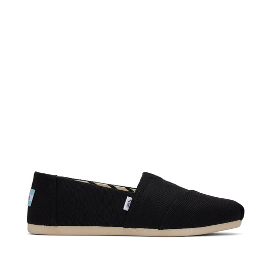Alpargata Black Heritage Canvas Side View