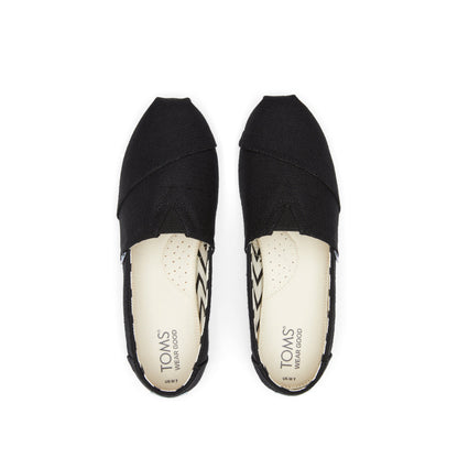Alpargata Black Heritage Canvas Top View