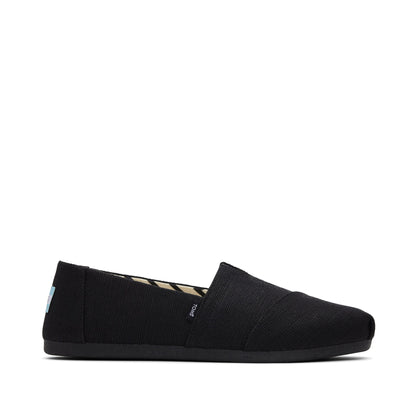 Alpargata All Black Heritage Canvas Side View