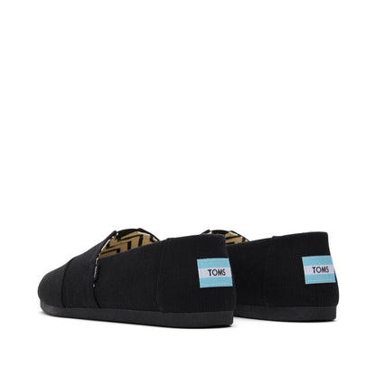 Alpargata All Black Heritage Canvas Back View