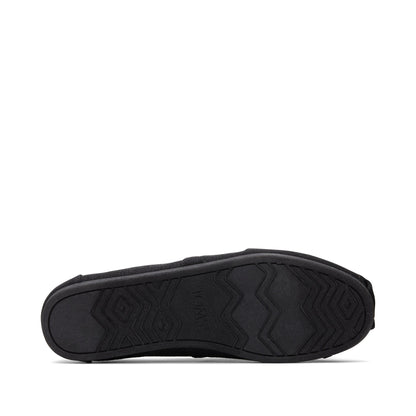 Alpargata All Black Heritage Canvas Bottom Sole View