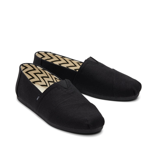 Alpargata All Black Heritage Canvas Front View