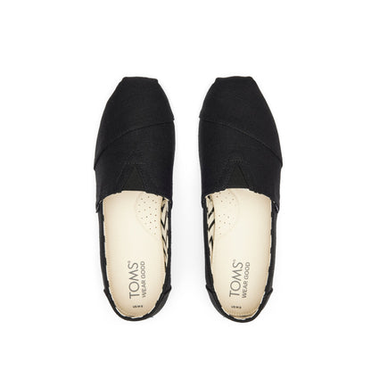 Alpargata All Black Heritage Canvas Top View