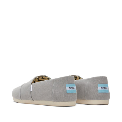 Alpargata Grey Heritage Canvas Back View