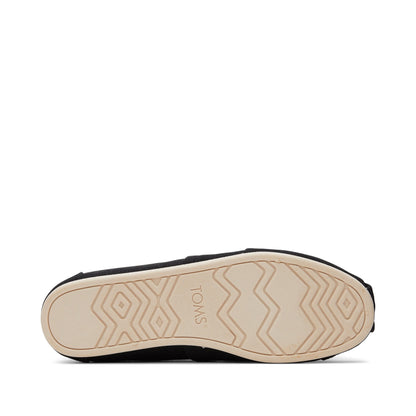 Alpargata Black Heritage Canvas Bottom Sole View