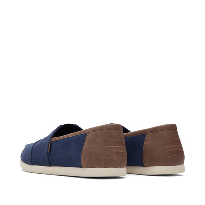 Alpargata Navy Synthetic Trim Back View