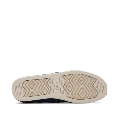 Alpargata Navy Synthetic Trim Bottom Sole View