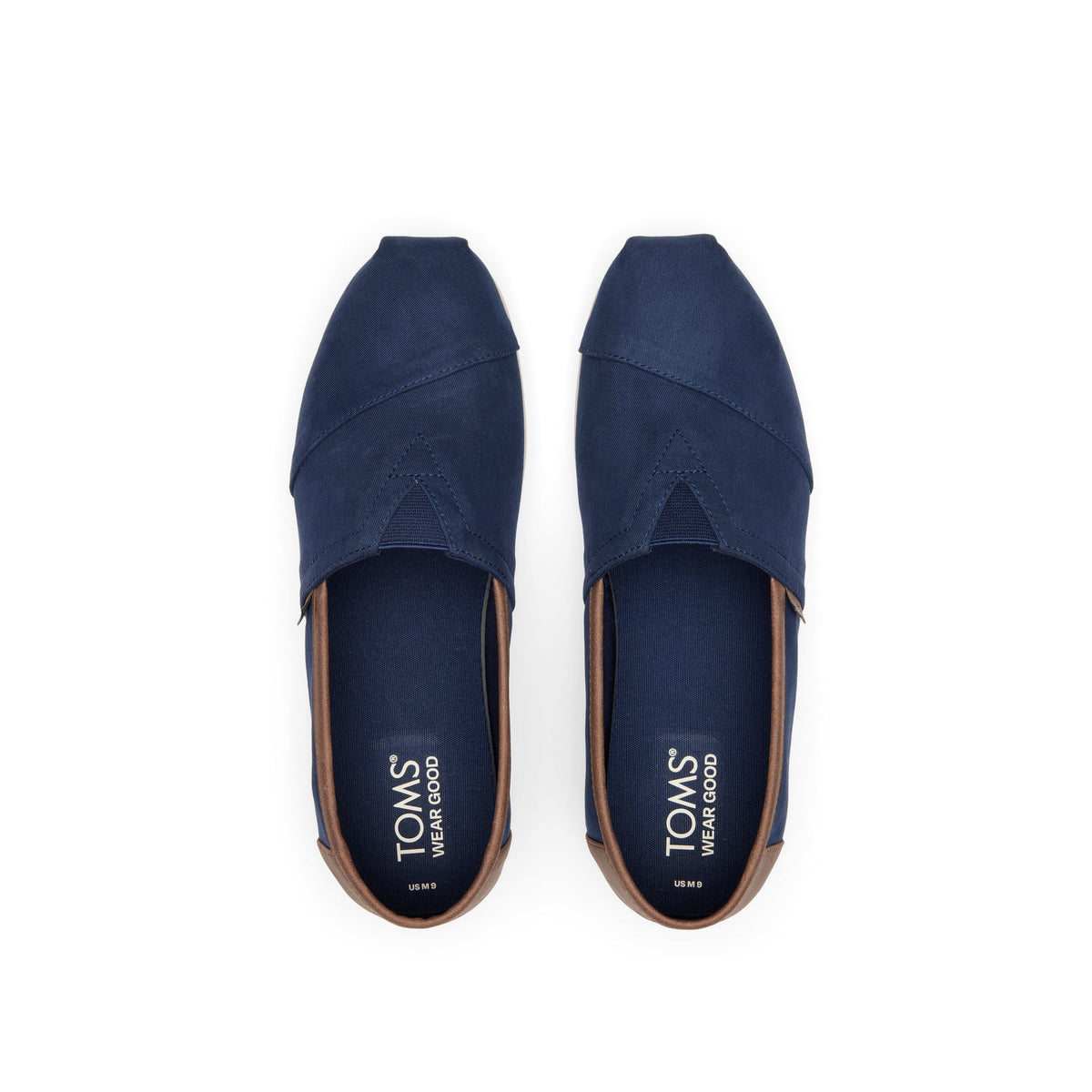 Alpargata Navy Synthetic Trim Top View