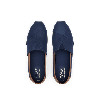 Alpargata Navy Synthetic Trim Top View